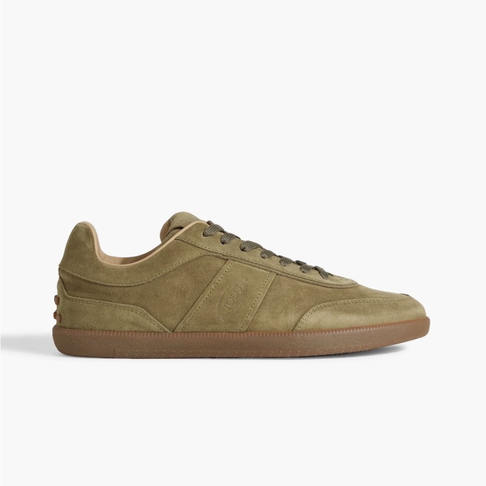 Tod's Men's 8 Tabs‎ Suede Sneakers Sage Green Casual Luxury Italy